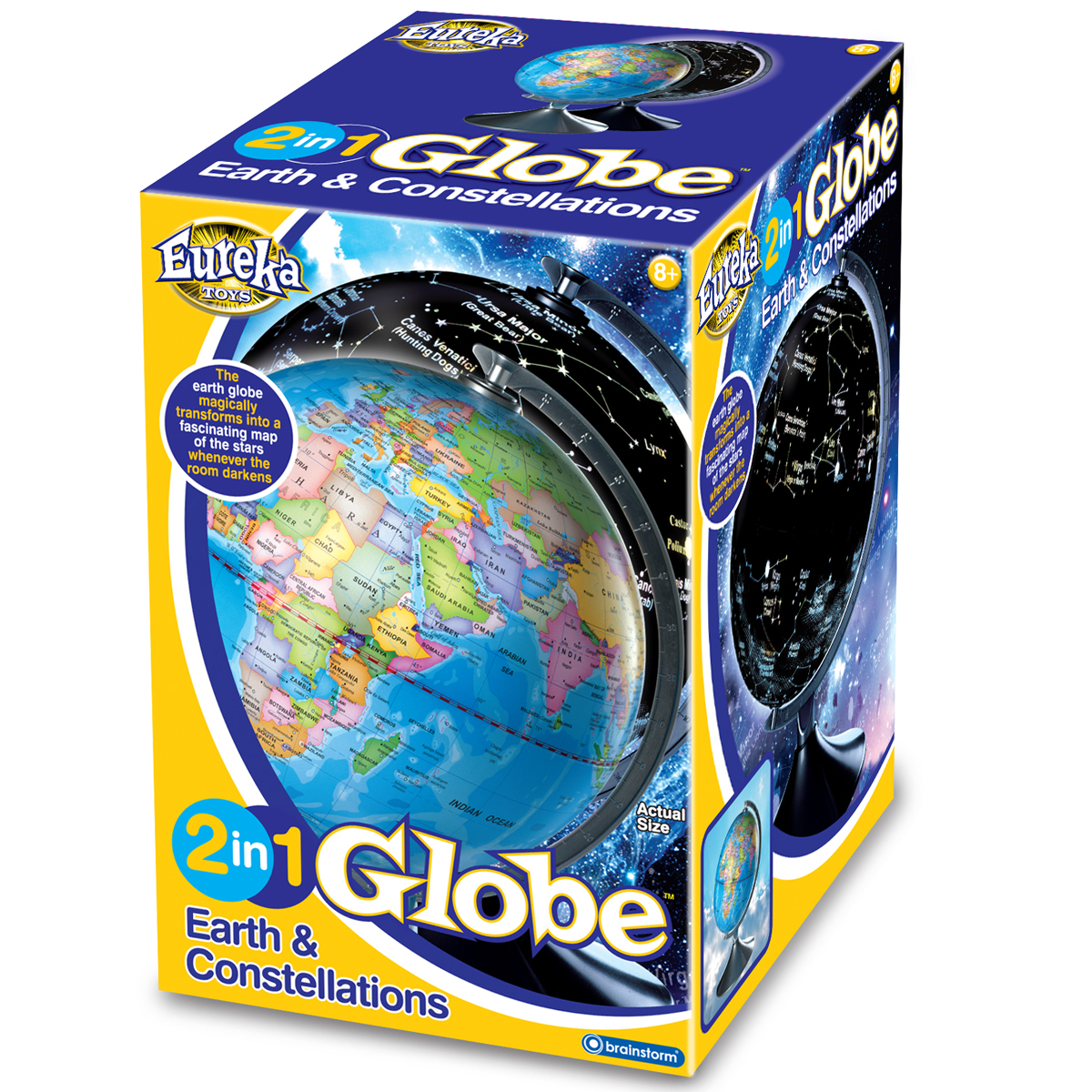 Globe 2 in 1 Earth Constellations Night Light Globe Mulberry