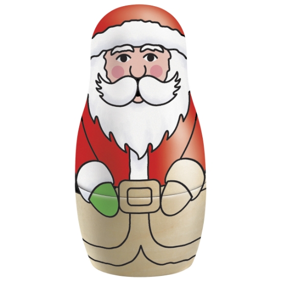 Paint Your Own Santa Nesting Dolls