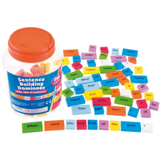 Sentence Building Word Tiles