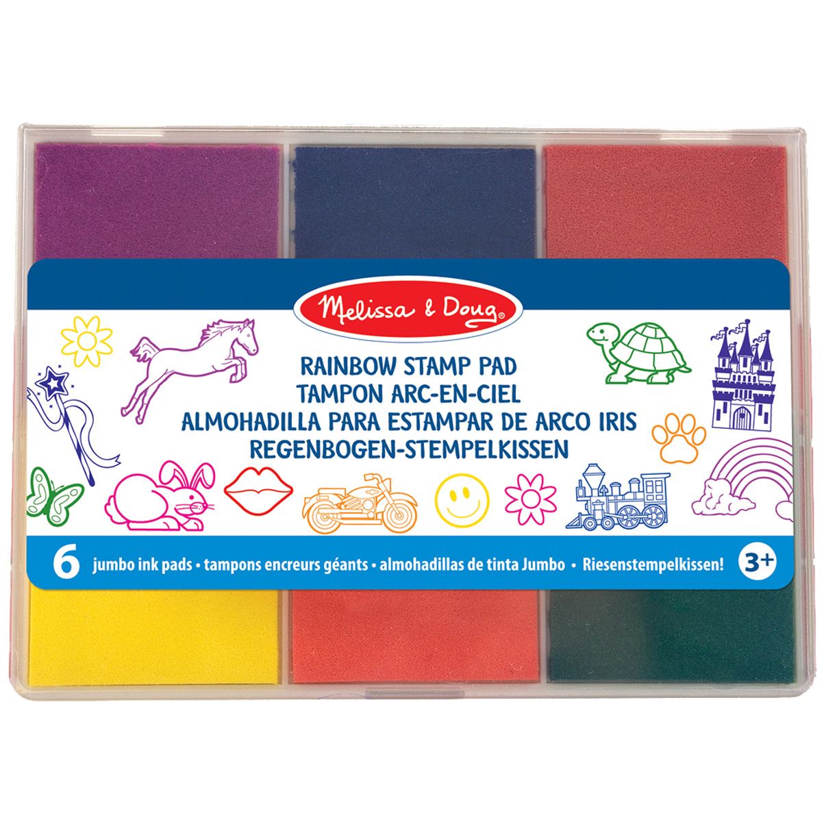 7 Washable Ink Pads for Rubber Stamps, Letter Stamps, Paw Print Stamp Pad  For Dogs, Baby