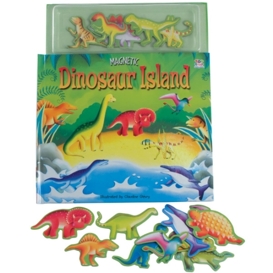 Dinosaur Island Magnetic Book