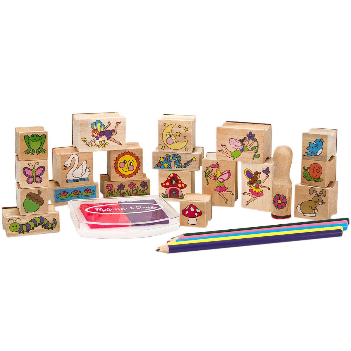 Melissa and doug fairy garden sales stamp set