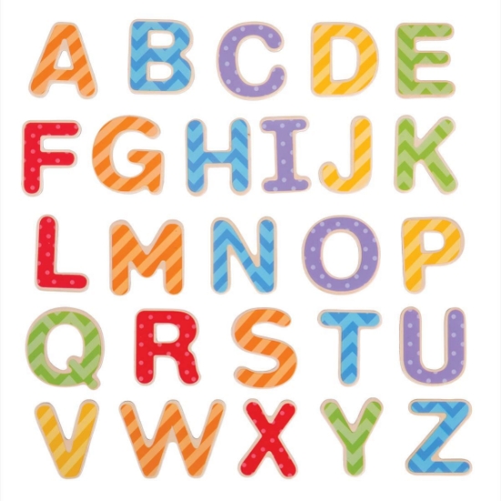 Magnetic Letters - Uppercase | Bigjigs (BJ264) | Mulberry Bush