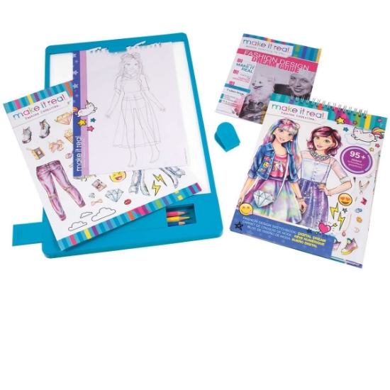 Make It Real: Fashion Design Tracing Light Table - 8 Piece Kit