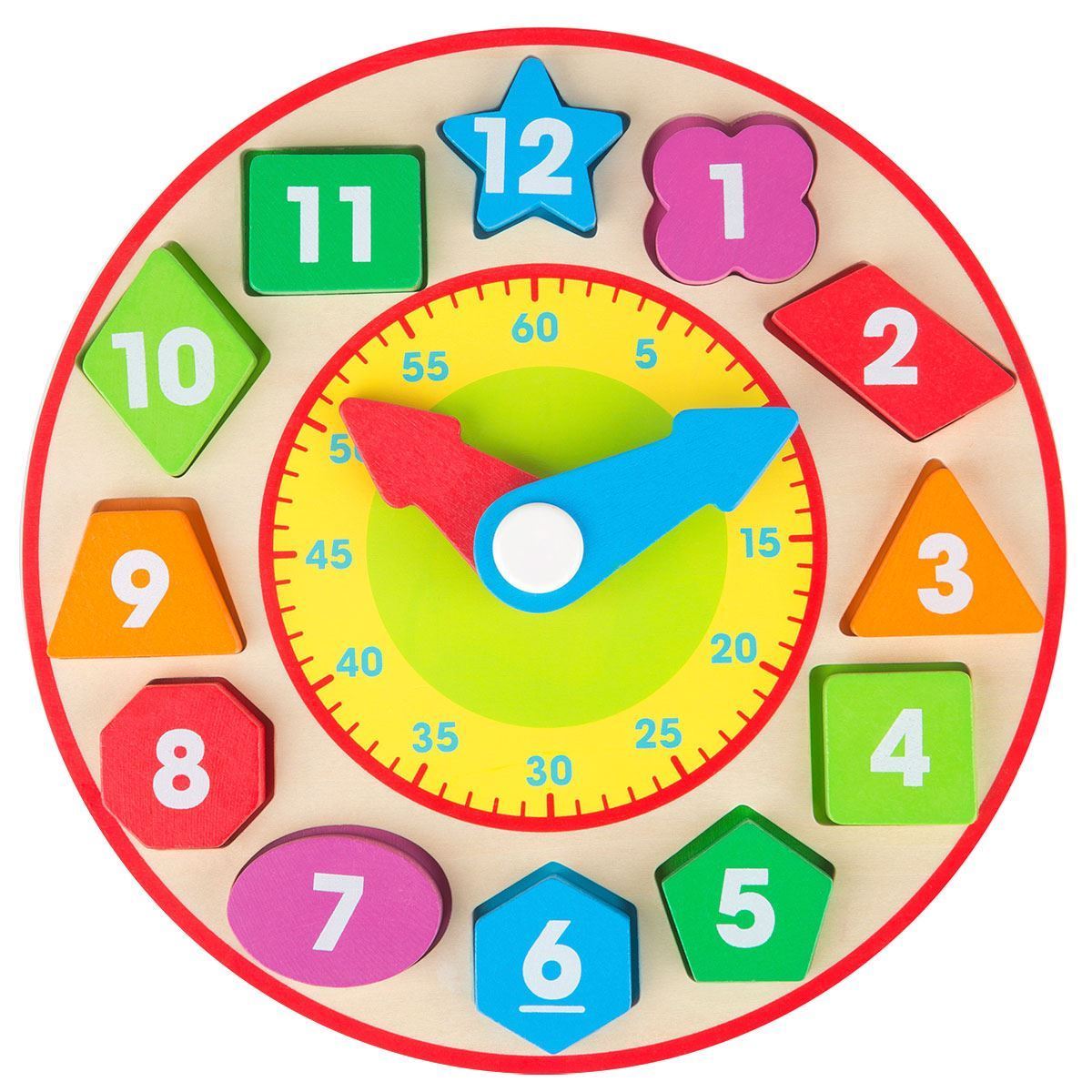 Shape sorter shop clock