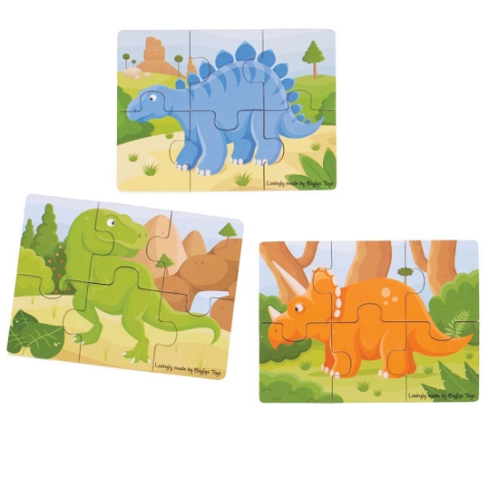 Dinosaur Puzzles | Bigjigs (BJ816) | First Puzzles | Mulberry Bush