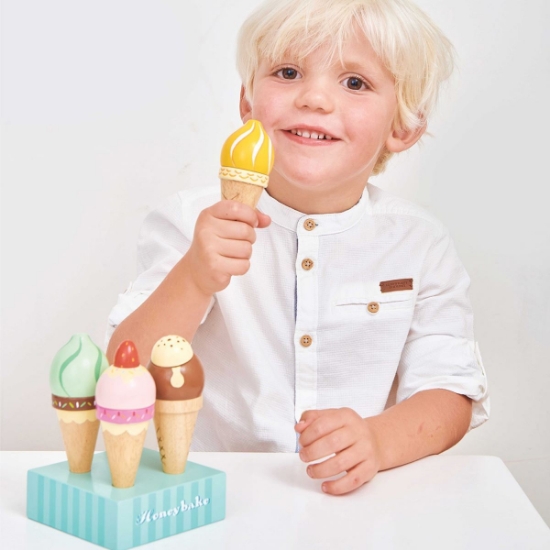 Ice Cream Set | Le Toy Van (TV328) | Wooden Tea Set Toys | Mulberry Bush