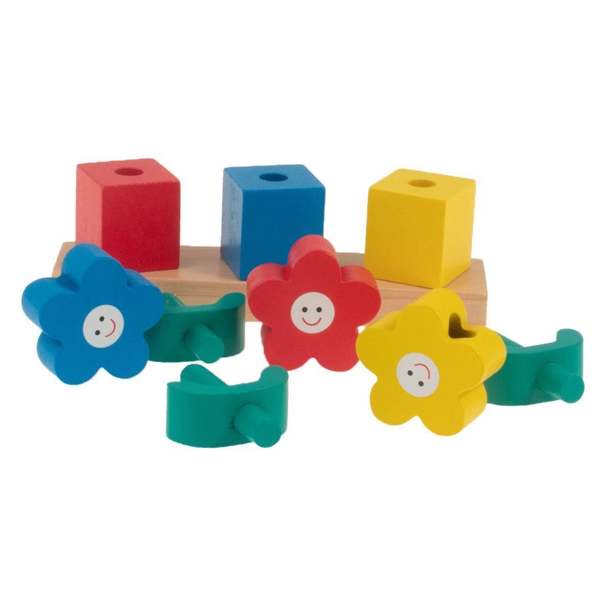 Wooden Flower Stacker | Galt | Stacking Toys | Mulberry Bush | Mulberry ...