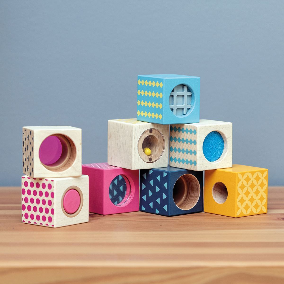 Sensory Blocks | Bigjigs (34045) | Cubes & Blocks | Mulberry Bush