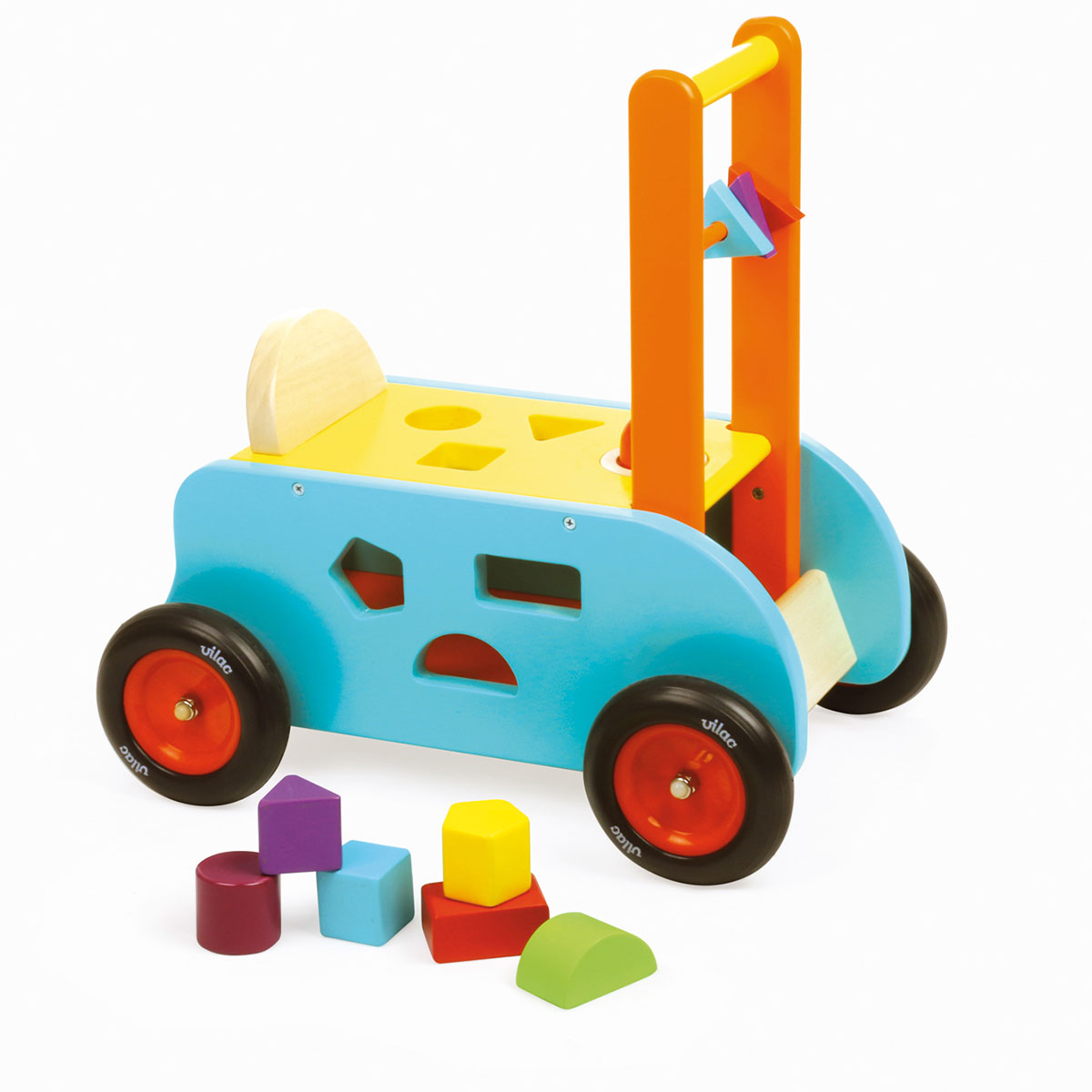 Push along trolley with hot sale blocks