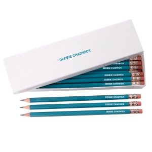 Picture of Personalised HB Pencils in White Box