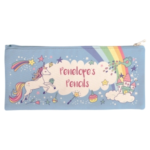 Picture of Personalised Canvas Pencil Case - Rainbow Unicorn