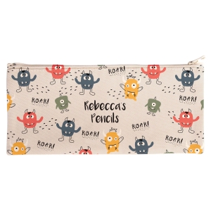 Picture of Personalised Canvas Pencil Case - Little Monsters