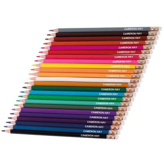 24 Personalised Colouring Pencils