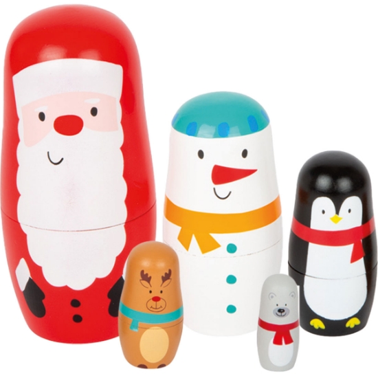 Christmas Nesting Dolls Set