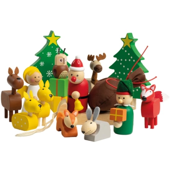 Forest Animals Christmas Playset