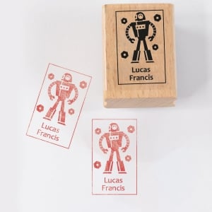 Named Rubber Stamp - Robots image