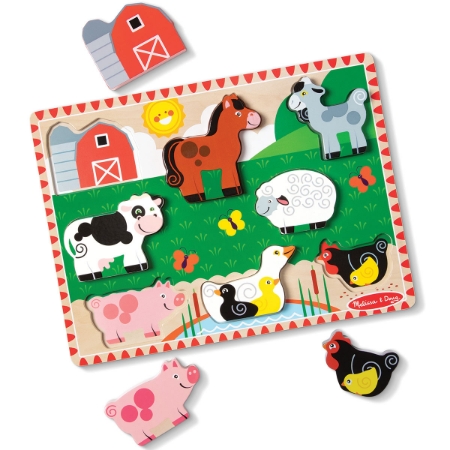 Picture of Chunky Wooden Farm Animal Puzzle