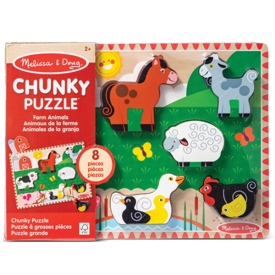 Chunky Wooden Farm Animal Puzzle