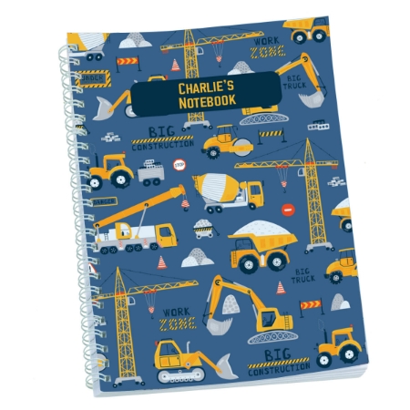 Picture of Construction Site Personalised Notebook