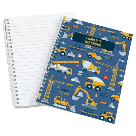 Picture of Construction Site Personalised Notebook