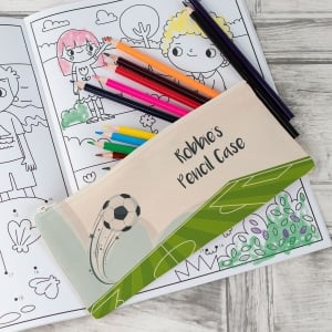 Personalised Canvas Pencil Case - Football image 2